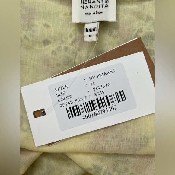 Hemant and Nandita pria floral crop top NWT - Picture 6 of 7